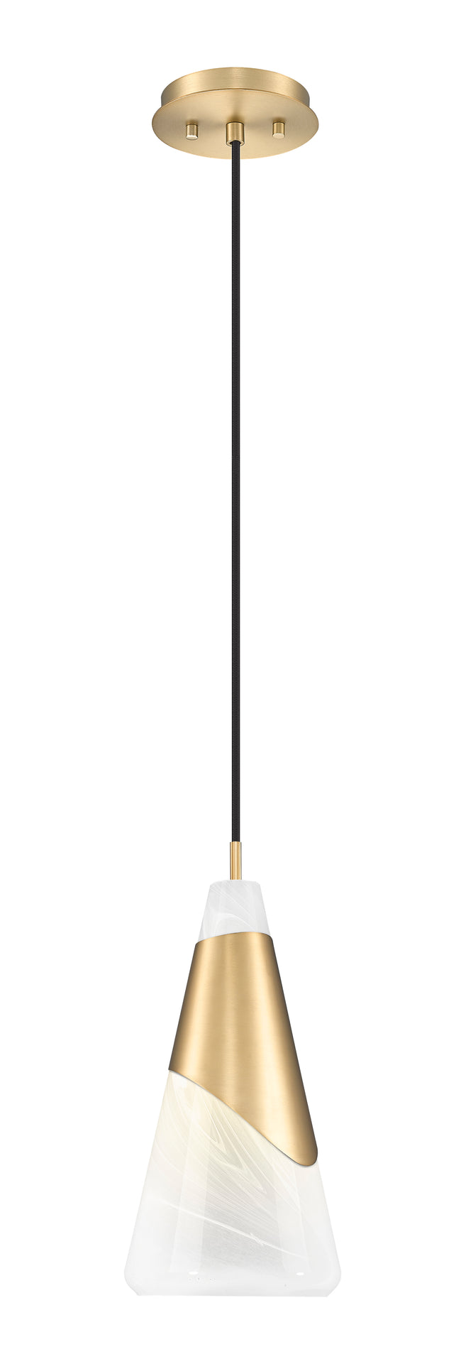 828P7-MGLD - Aimie 1 Light 7" Pendant - Modern Gold
