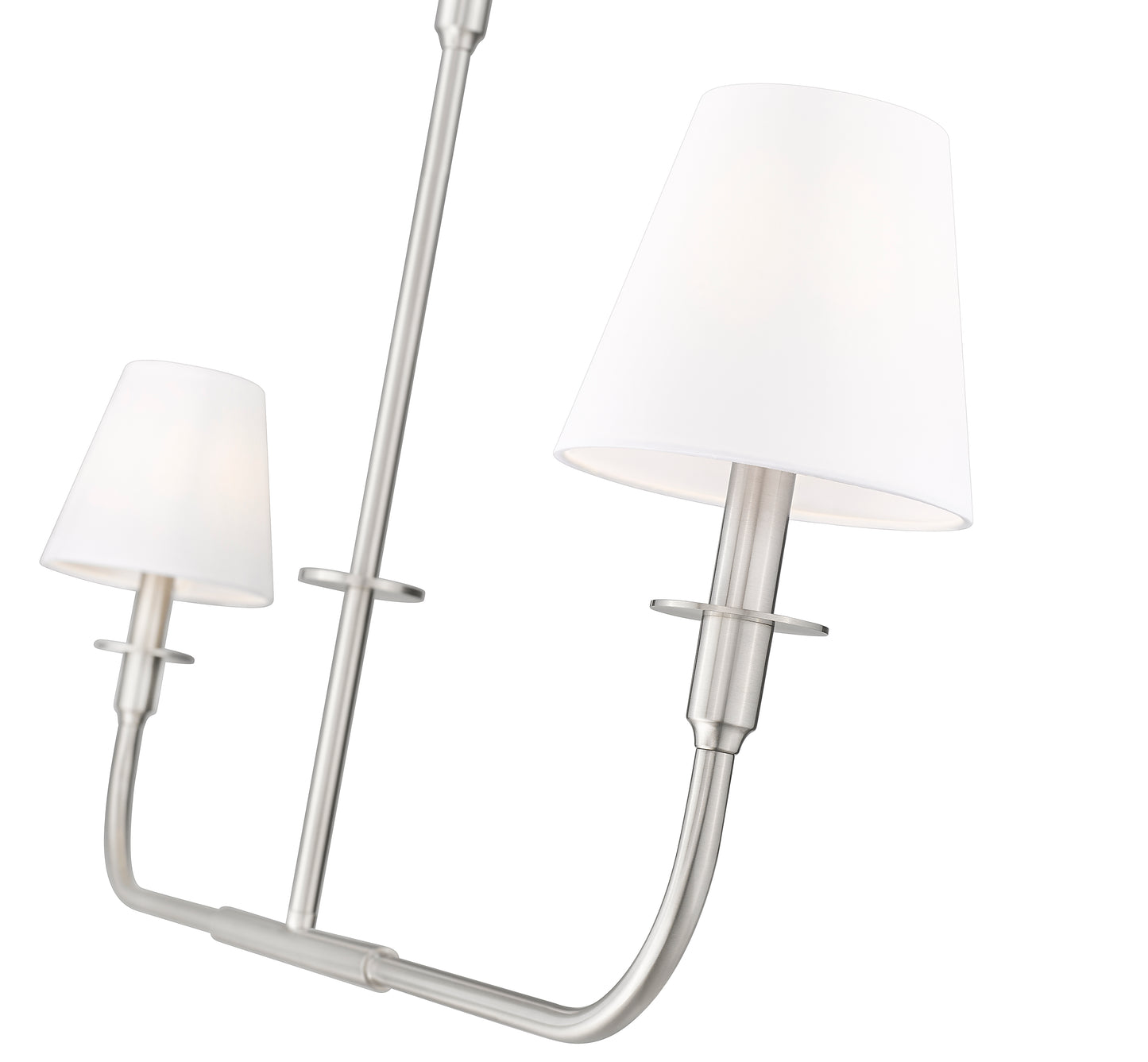 3049-42L-BN - Tova 2 Light Linear 46" Chandelier - Brushed Nickel