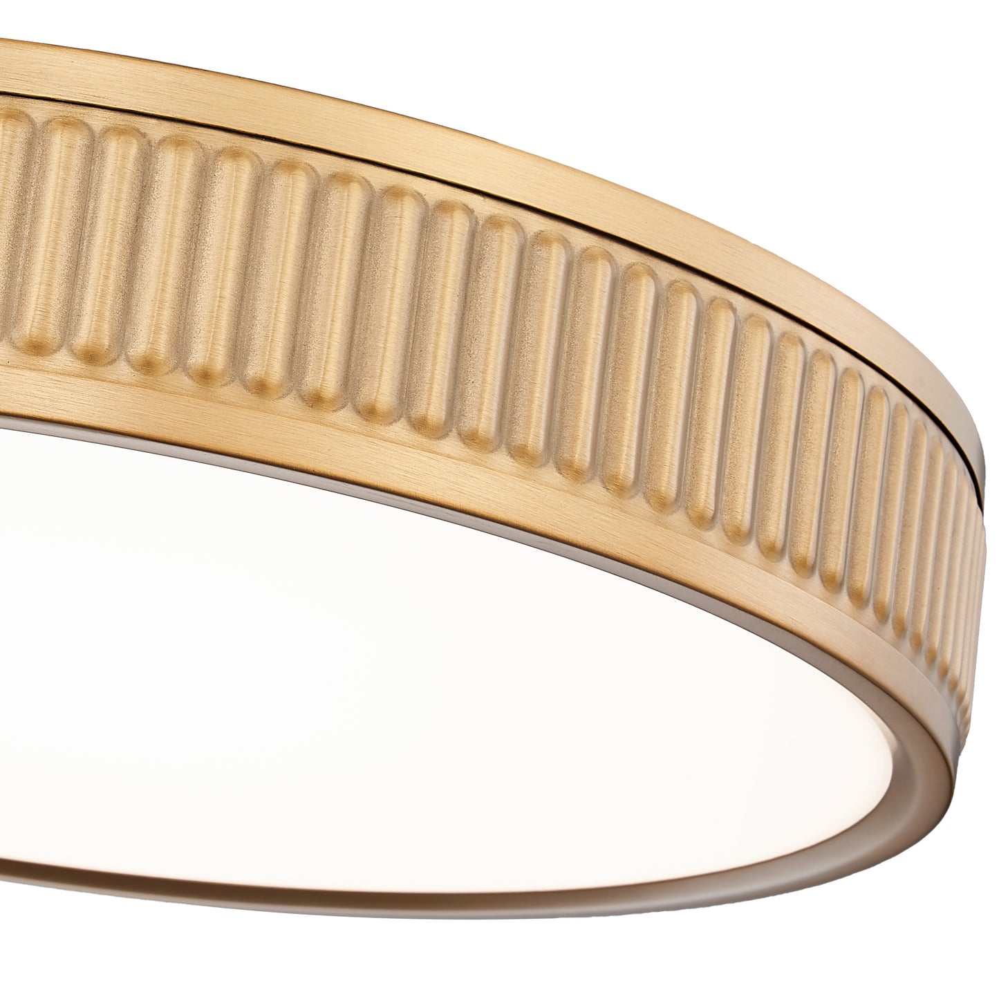1013F16-MGLD-LED - Stari 1 Light Flush 17" Mount - Modern Gold