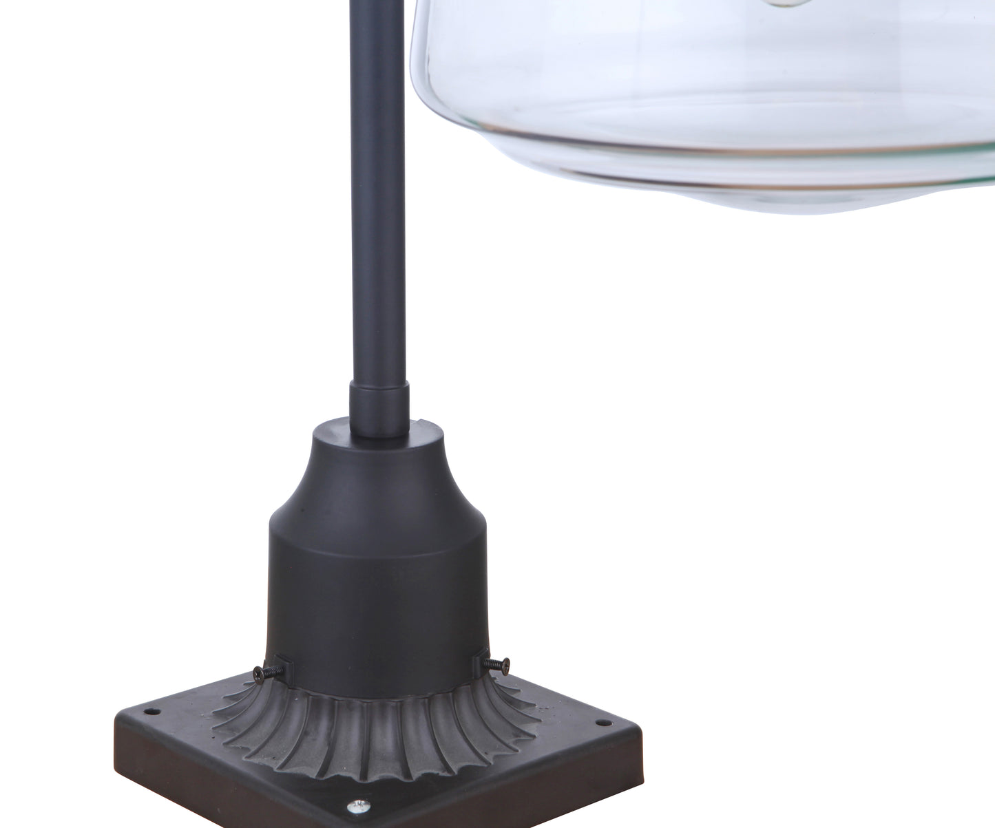 ZA3825-MN - Laclede 1 Light 25" High Post Mount - Midnight