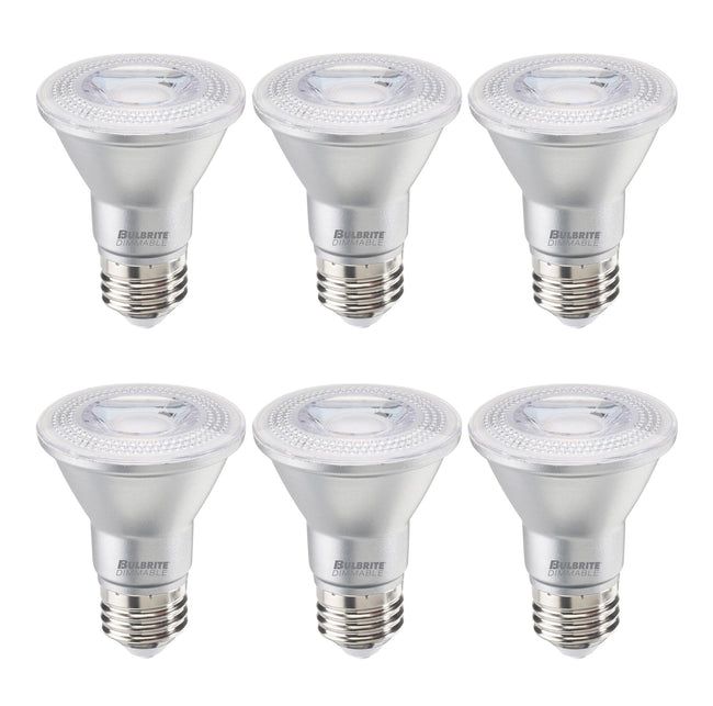 772265 - Dimmable PAR20 LED Light Bulb - 6.5 Watt - 3000K - 6 Pack