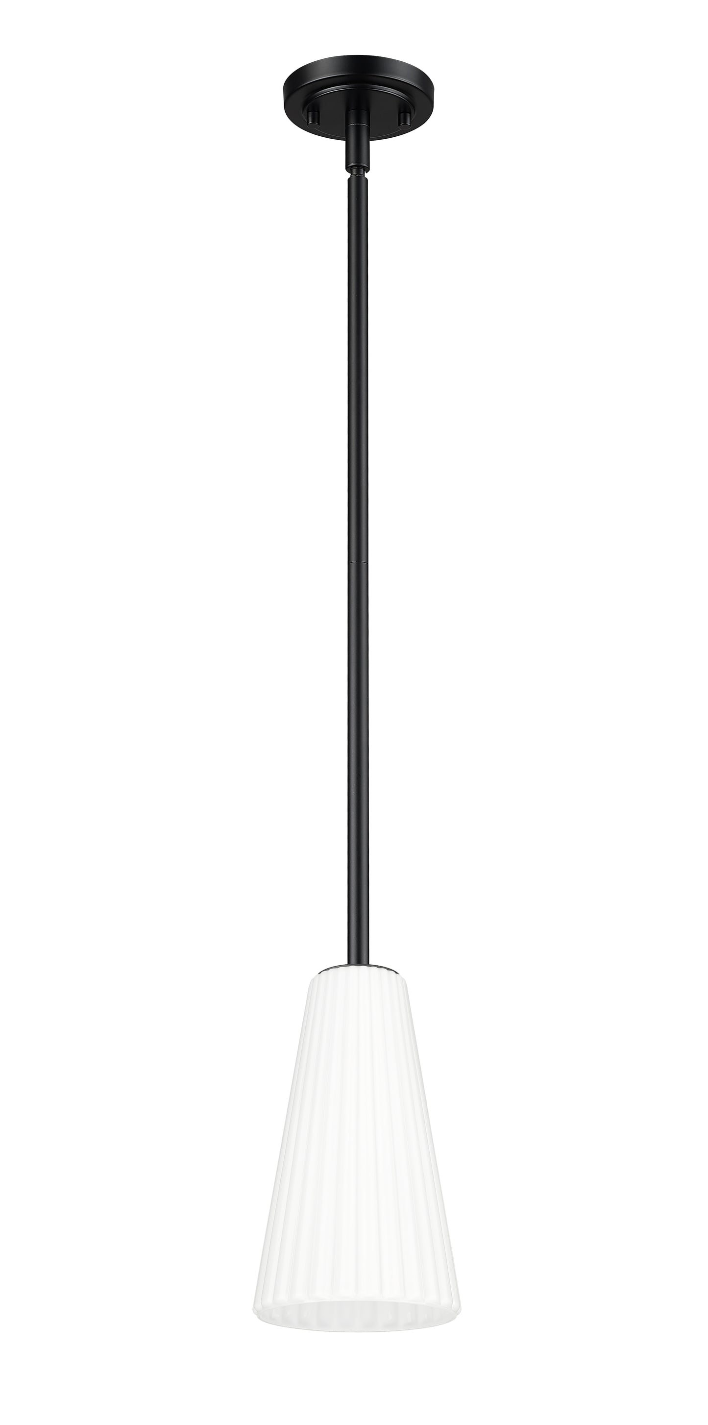 3043P6-ROD-MB - Farrell 1 Light 6" Pendant - Matte Black