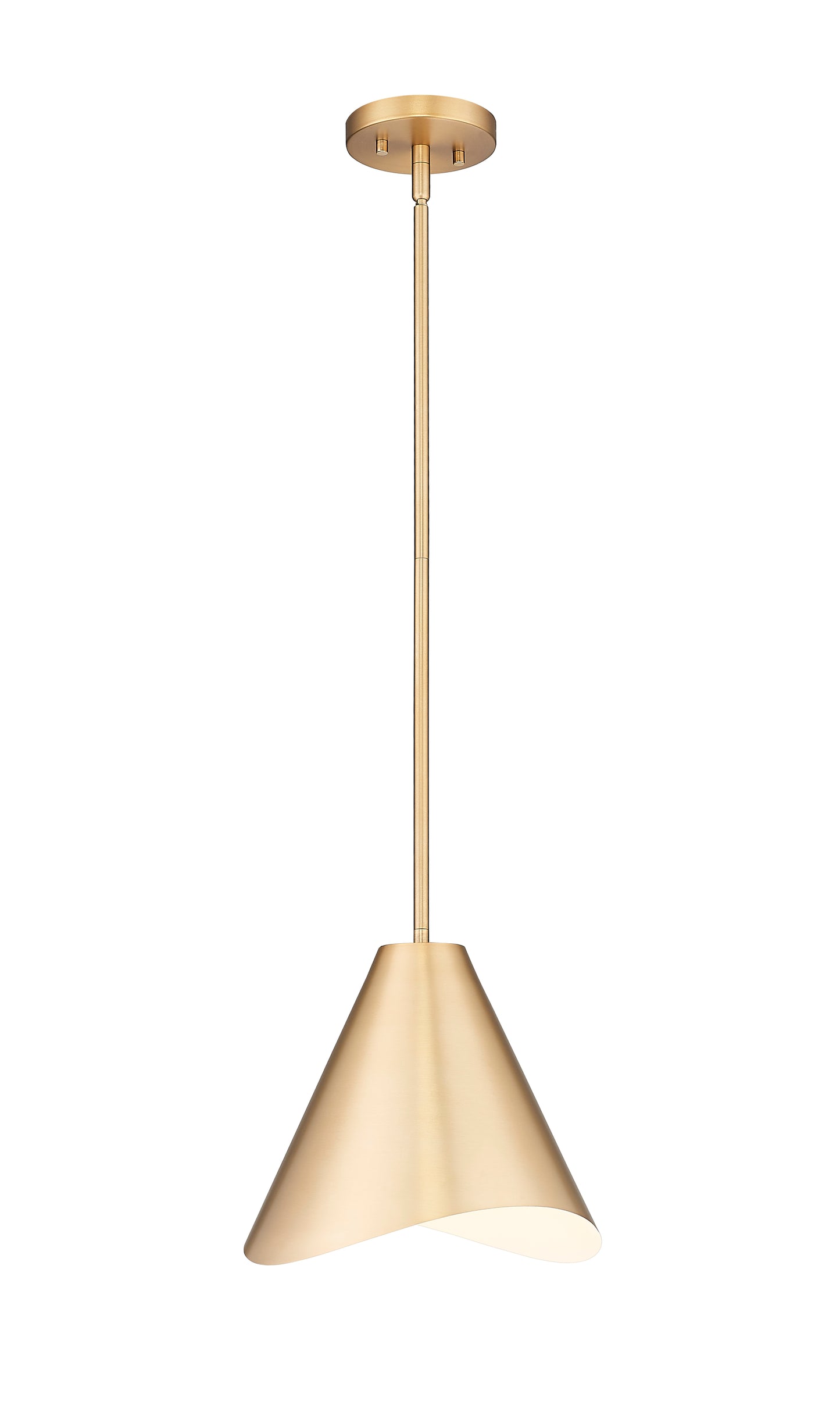 1952P12-MGLD - Aria 1 Light 12" Pendant - Modern Gold