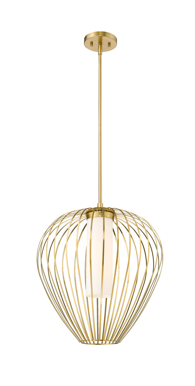 7507-18MGLD - Savanti 1 Light 18" Pendant - Modern Gold