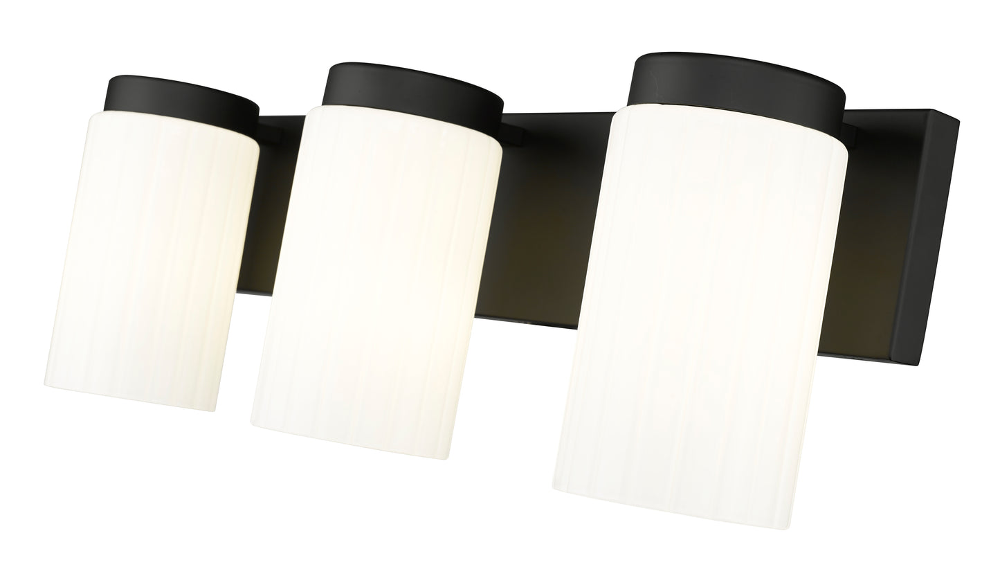 746-3V-MB - Burk 3 Light 22" Vanity - Matte Black