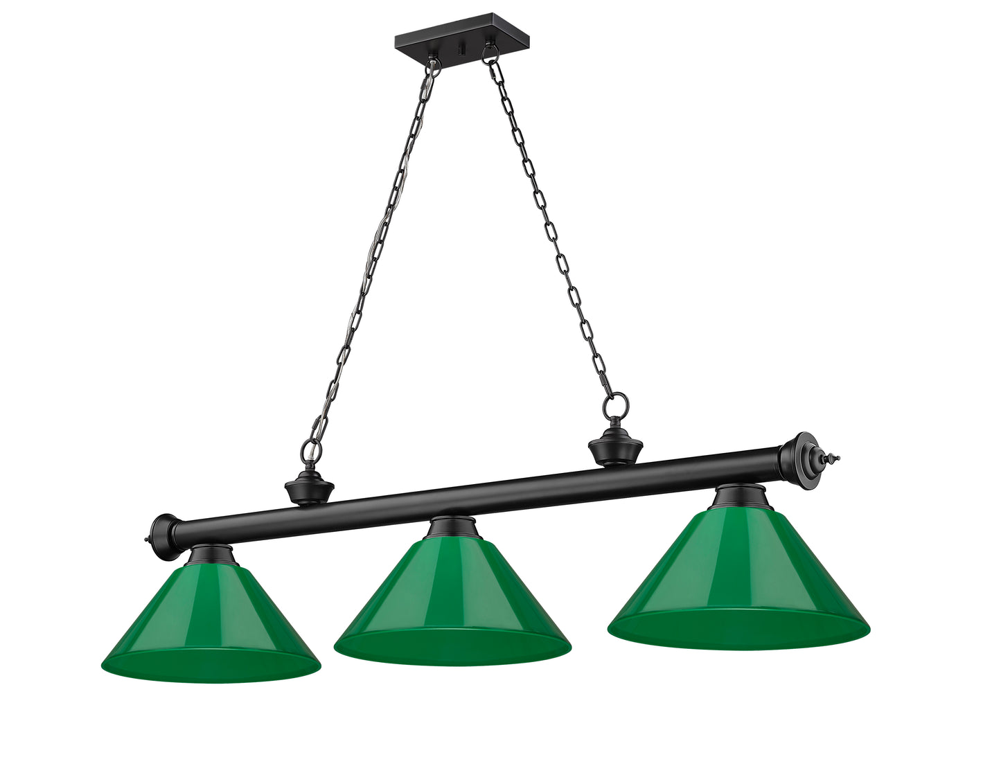 2306-3MB-PGR - Cordon 3 Light 57" Billiard - Matte Black