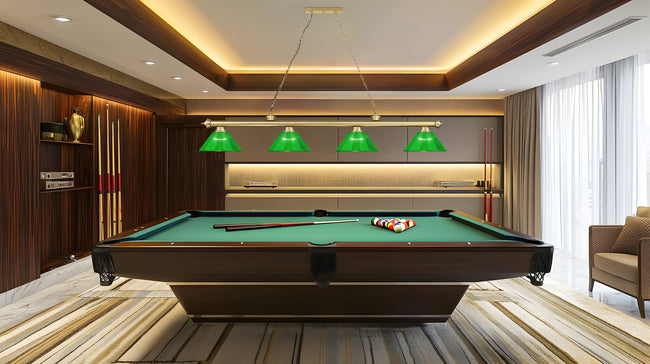 2306-4HBR-ARG - Cordon 4 Light 81" Billiard - Heritage Brass