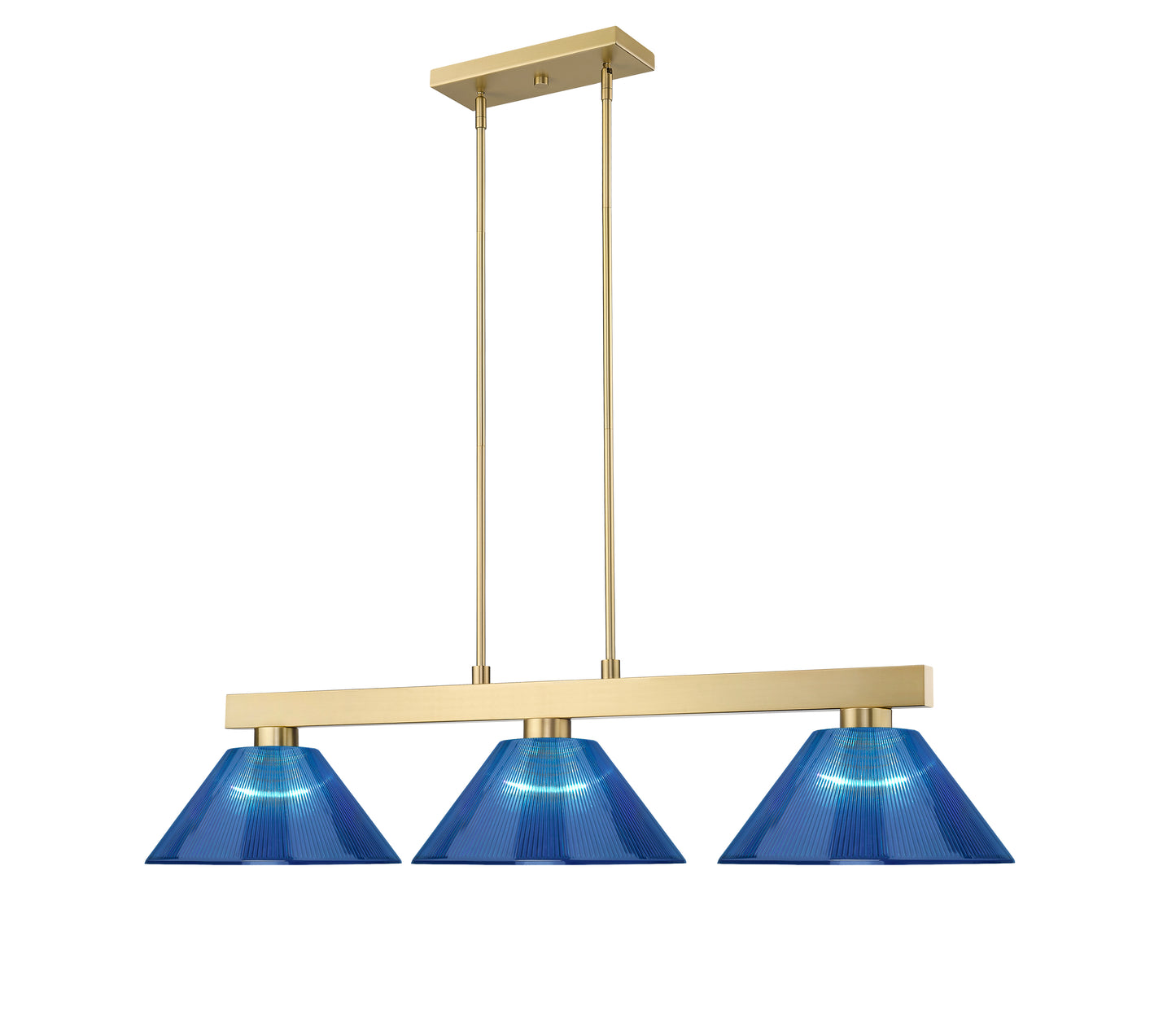 152MGLD-ARDB - Cobalt 3 Light 50" Billiard - Modern Gold
