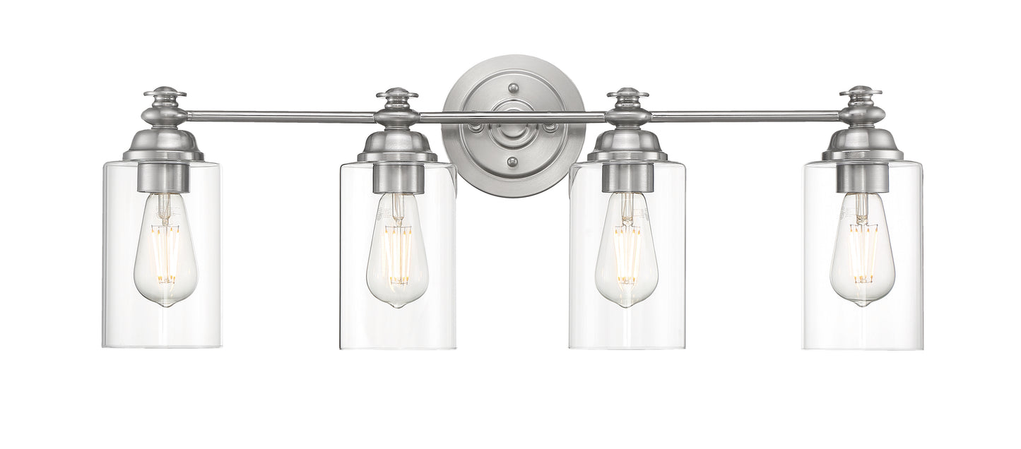 49804-BNK-C - Dardyn 4 Light 30" Wide Vanity Light - Brushed Nickel