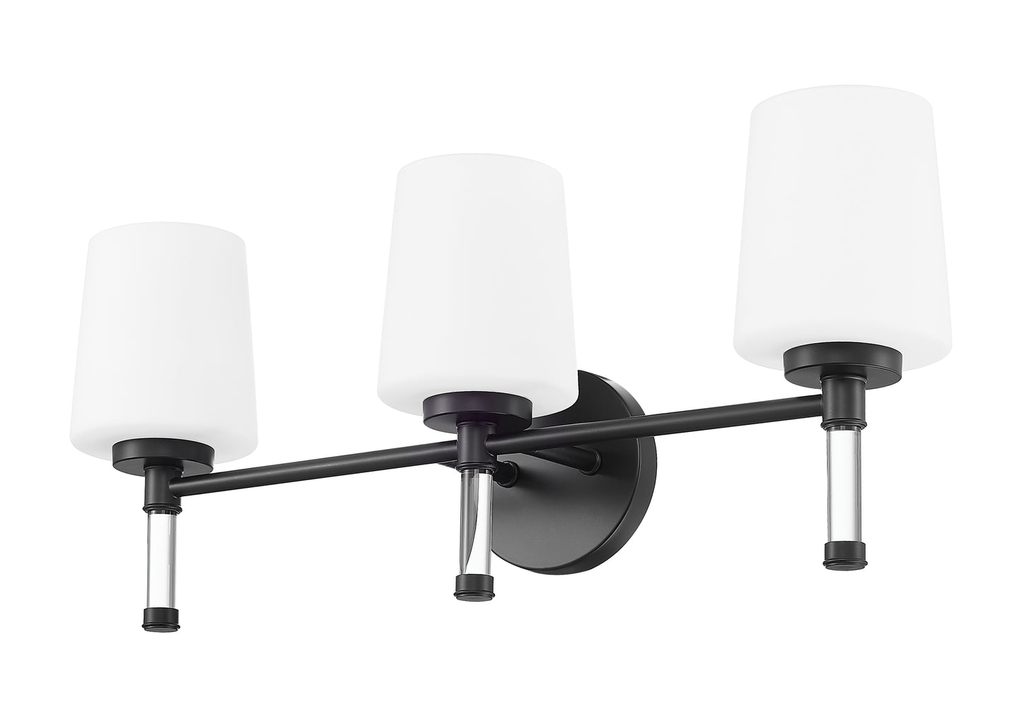 7700-3V-MB - Henri 3 Light 24" Vanity - Matte Black