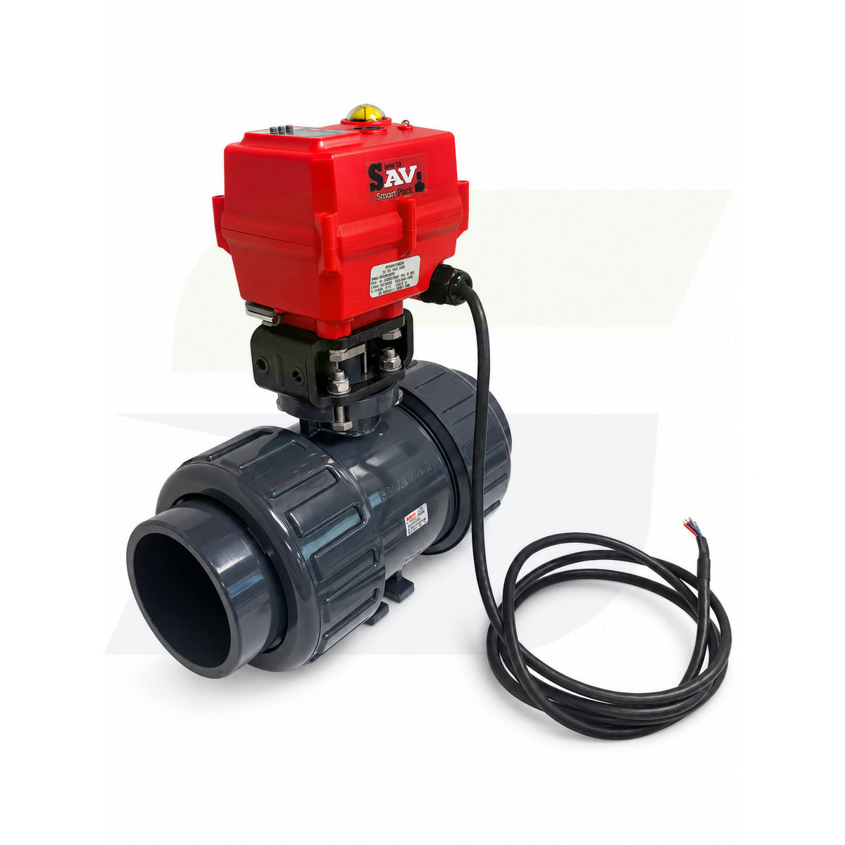 160260025 - 2-1/2" Type 21 PVC Ball Valve - Smart Fail-Safe Actuated, EPDM