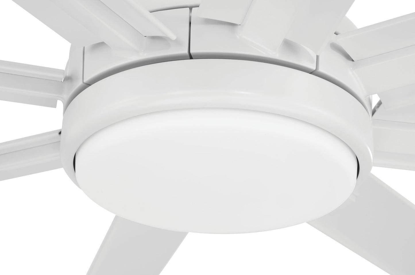 RSH65W8 - Rush 65 65" 8 Blade Indoor Outdoor Ceiling Fan with Light Kit - White