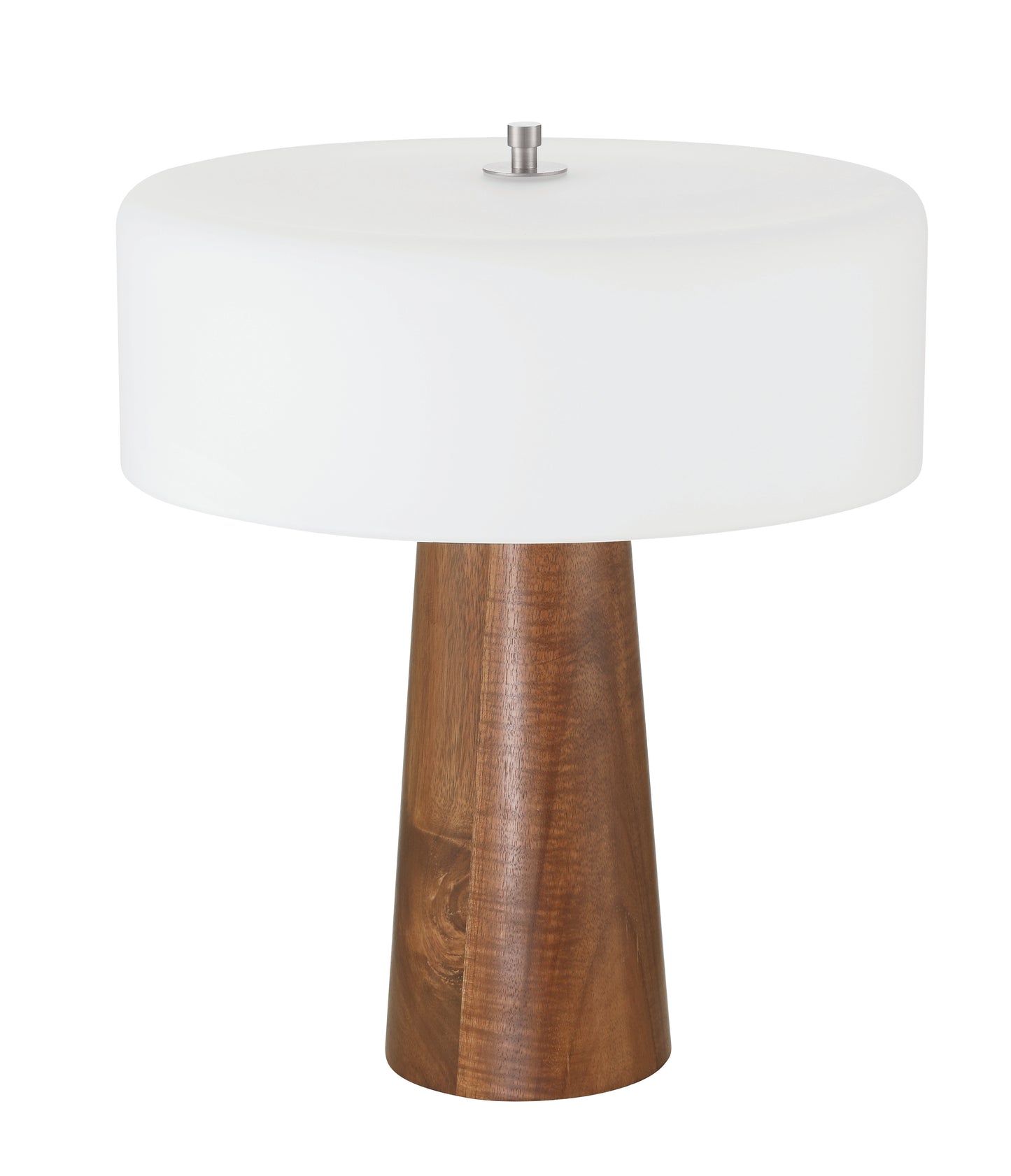 87001WN-T - Wooden Base 1 Light 18" High Table Lamp - Walnut