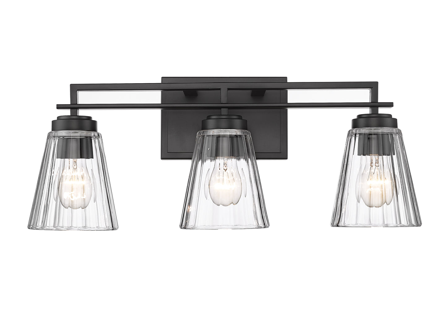 823-3V-MB - Lyna 3 Light 22" Vanity - Matte Black