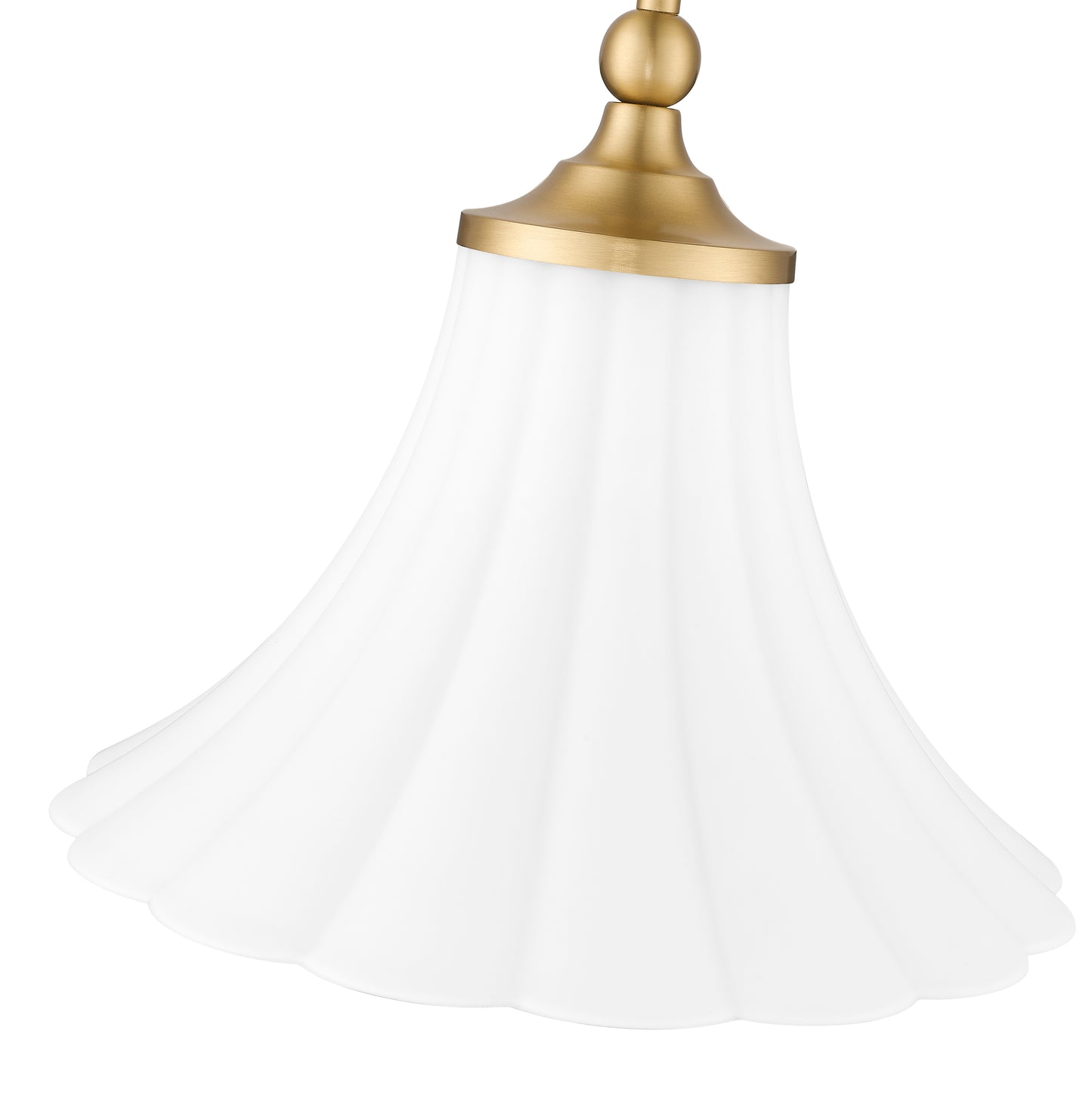1958P12-MGLD - Fleur 1 Light 12" Pendant - Modern Gold