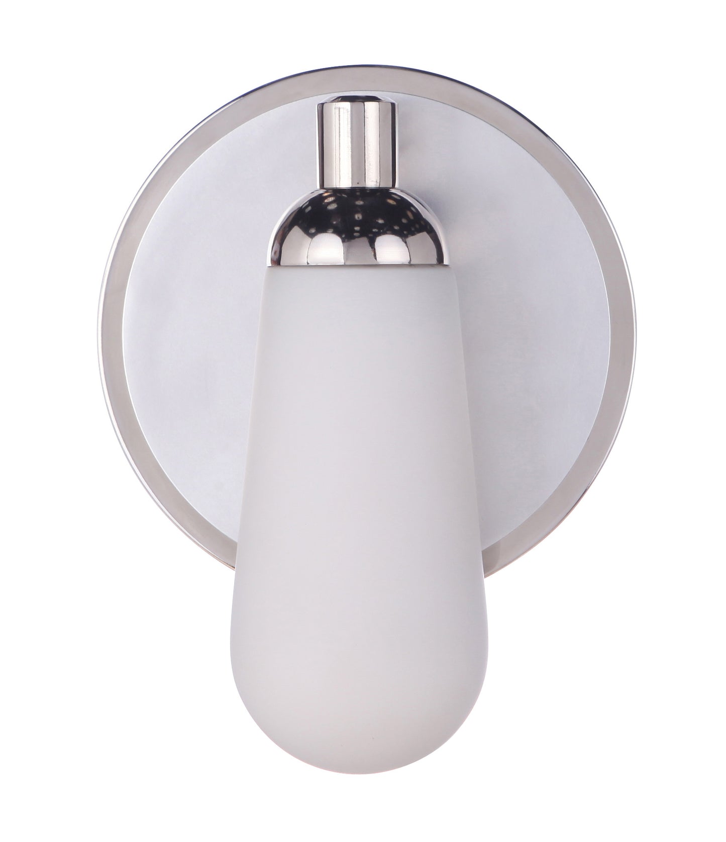 13107BNKPLN1 - Riggs 1 Light 9" High Wall Sconce - Brushed Polished Nickel / Polished Nickel