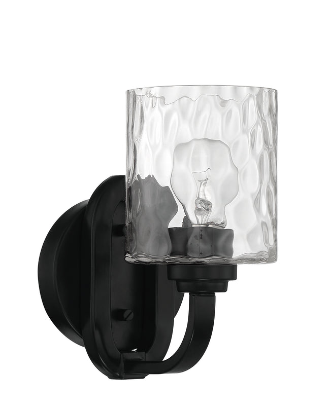 54261-FB - Collins 1 Light 9" High Wall Sconce - Flat Black