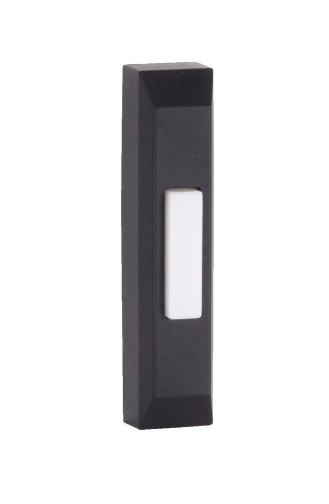 PB5004-FB - Push Button-Surface Mount 1 Light 0.75" High Chime Button - Flat Black