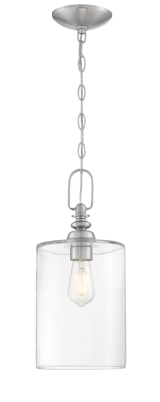 49891-BNK-C - Dardyn 1 Light 7.5" Wide Mini Pendant - Brushed Nickel
