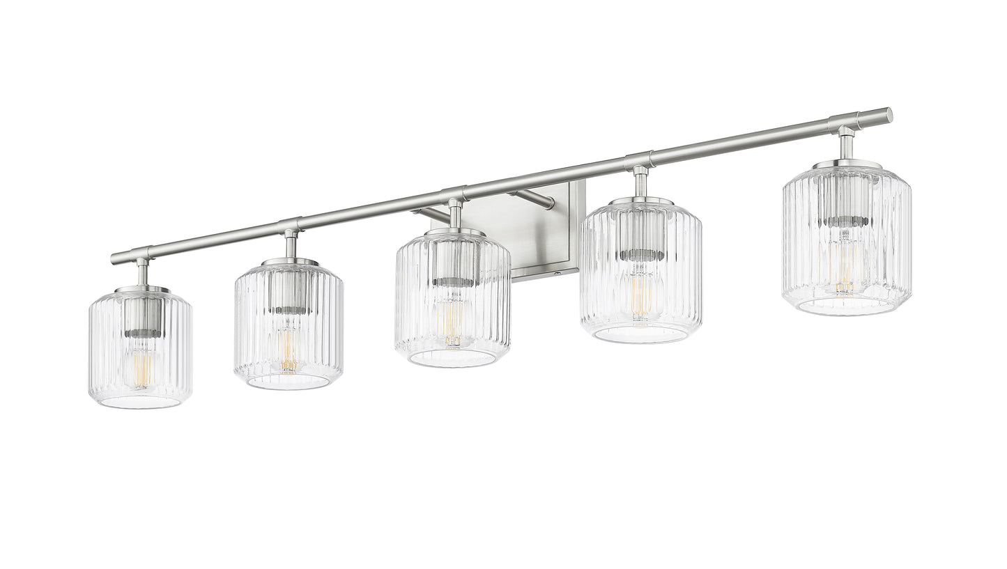 7515-5V-BN - Landon 5 Light 42" Vanity - Brushed Nickel
