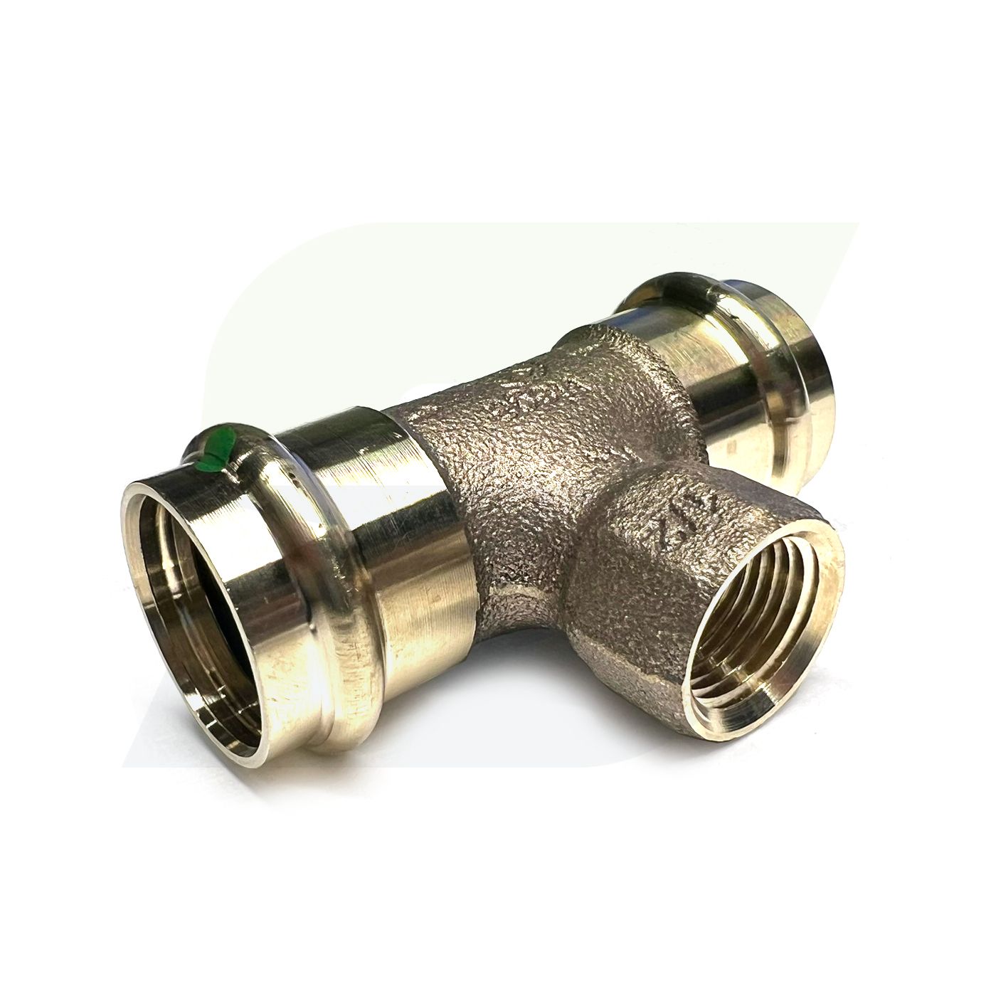 79760 - 1" x 1" x 1/2" ProPress Smart Connect Bronze Tee (Lead Free)