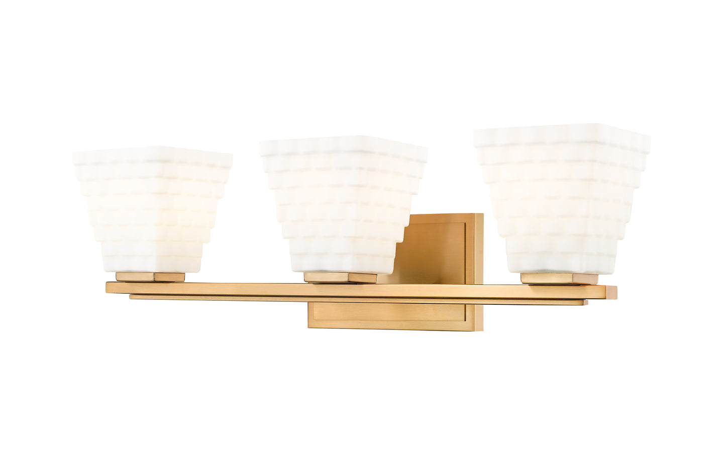 7514-3V-MGLD - Annalise 3 Light 24" Vanity - Modern Gold