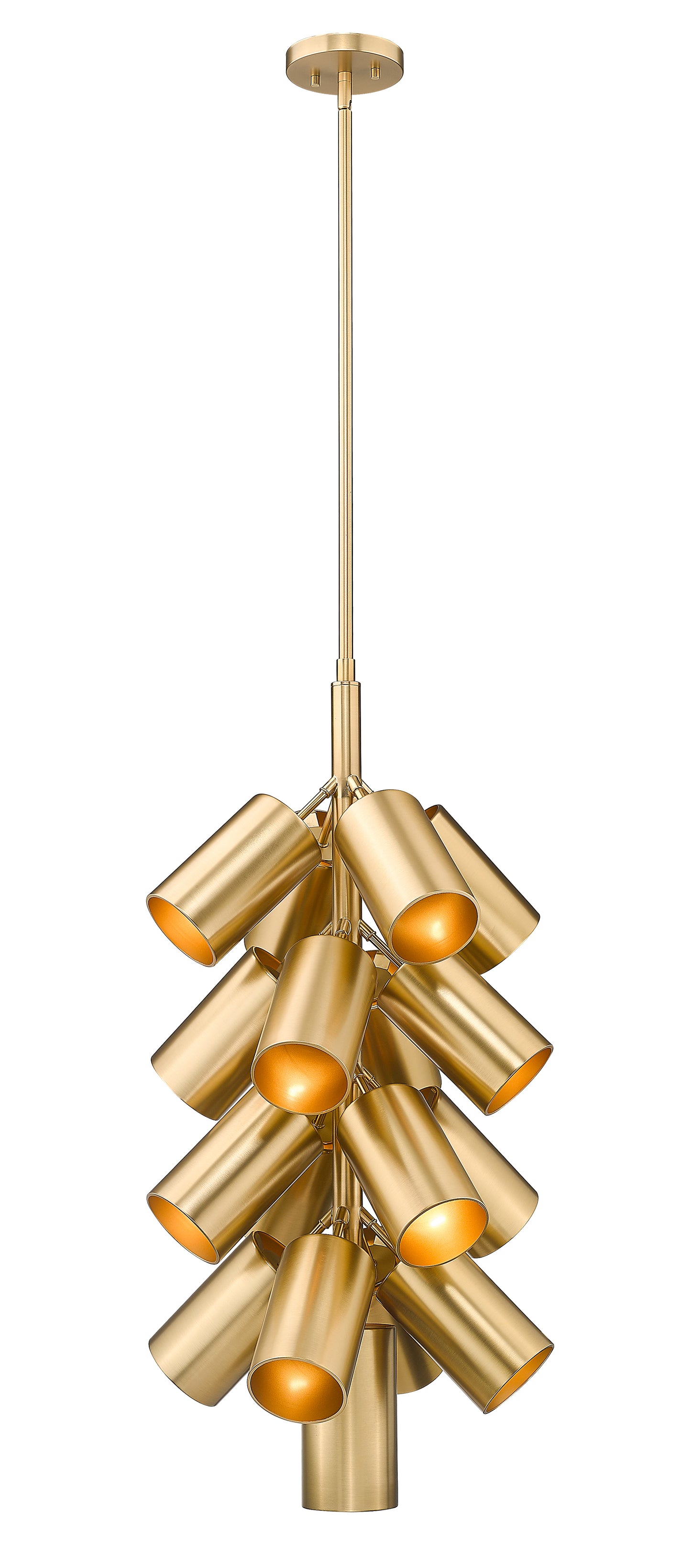 7520-17MGLD - Lumina 17 Light 17" Chandelier - Modern Gold