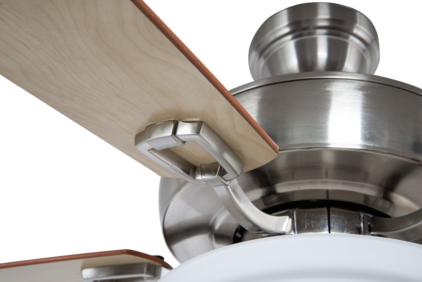 TCE52BNK5C1-C - Twist N Click 1 Light 52" 5 Blade Ceiling Fan with Light Kit - Brushed Nickel