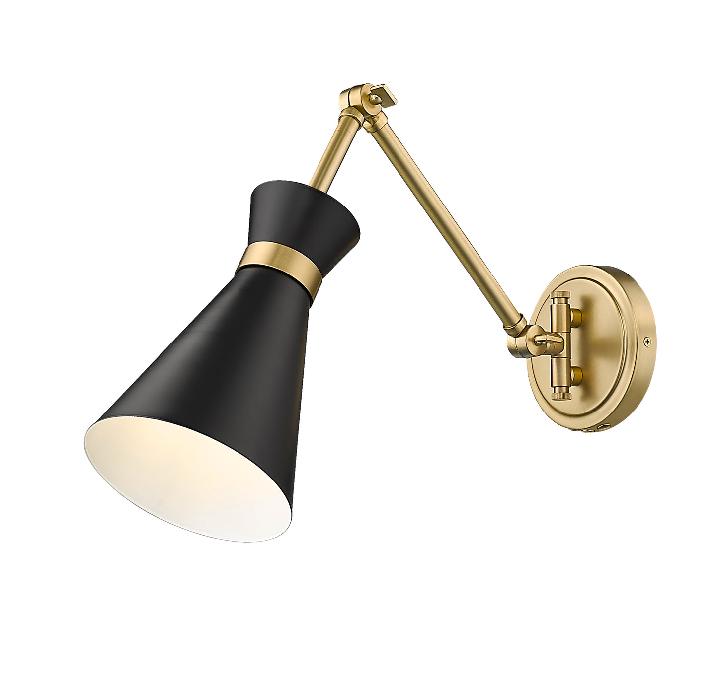 351S-MB-MGLD - Soriano 1 Light Wall 6" Sconce - Matte Black