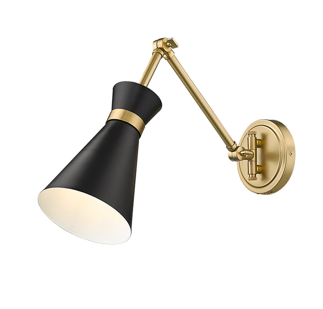 351S-MB-MGLD - Soriano 1 Light Wall 6" Sconce - Matte Black