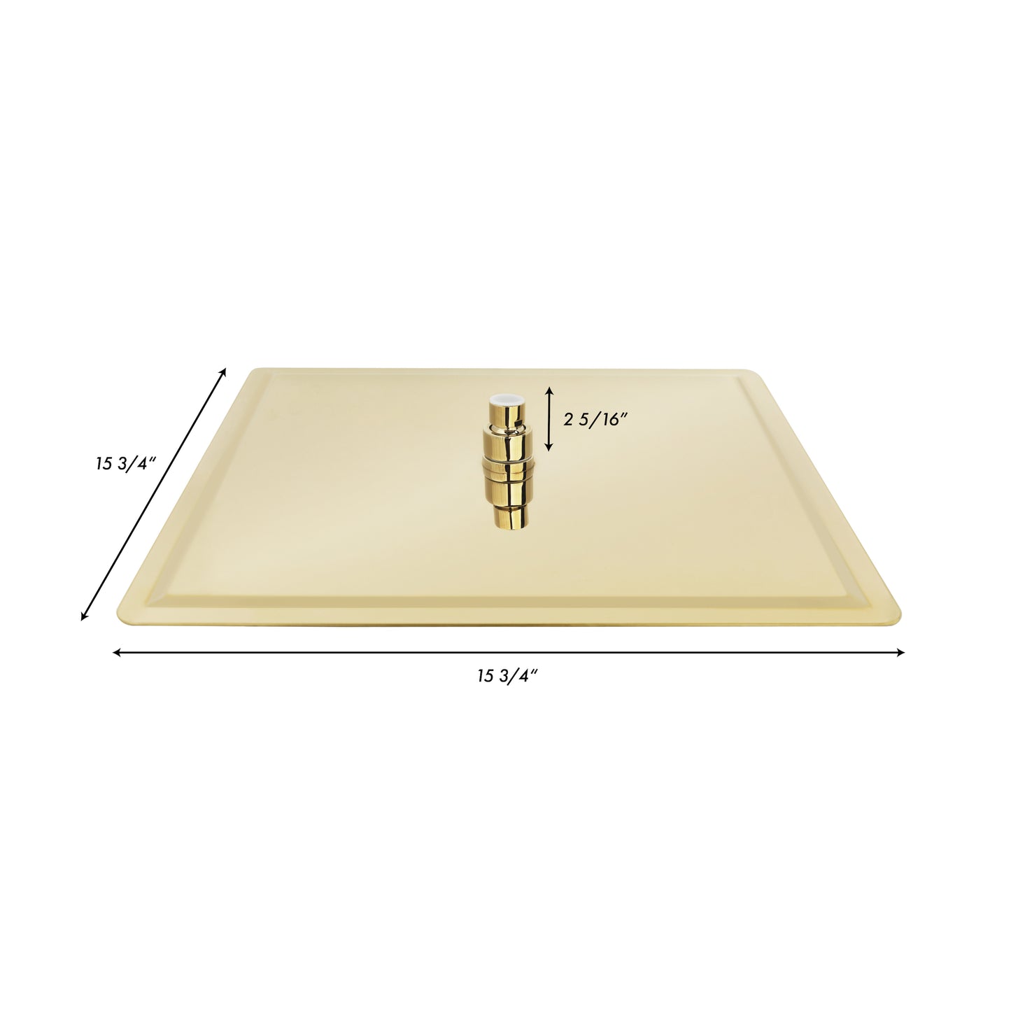 BLS-H16-PG - 16" Bliss Shower Head in Polished Gold