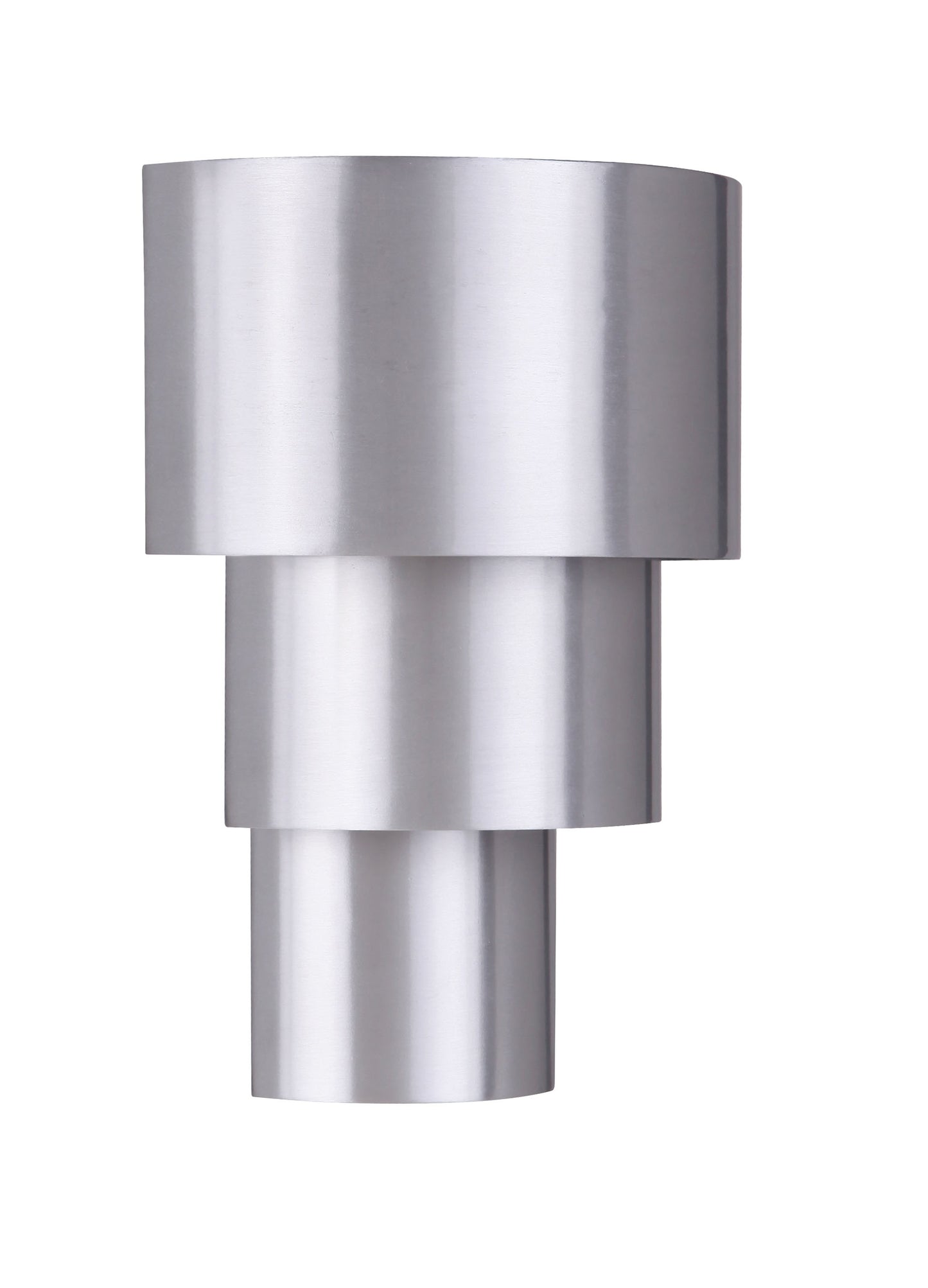 ZA5122-SA-LED - Midtown 1 Light 11" High Outdoor Pocket Lantern - Satin Aluminum