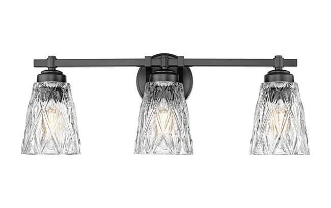 1960-3V-MB - Andree 3 Light 24" Vanity - Matte Black