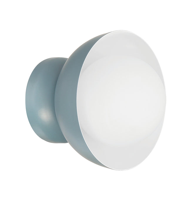 59161-DB - Ventura Dome 1 Light 7.63" High Wall Sconce - Dusty Blue