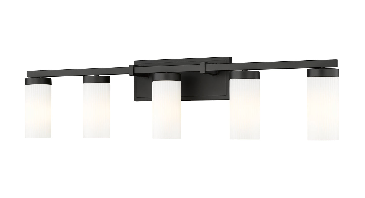 3044-5V-MB - Danica 5 Light 39" Vanity - Matte Black