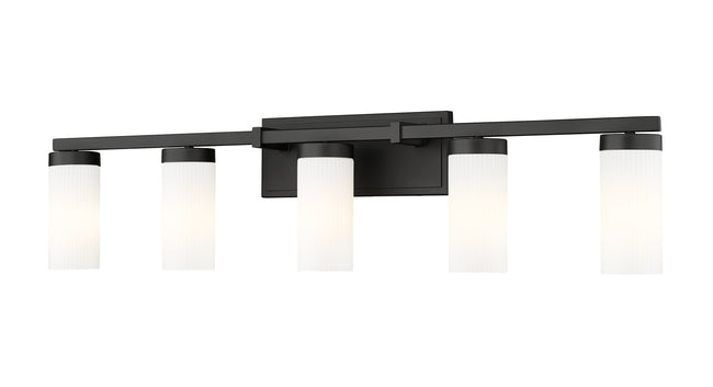 3044-5V-MB - Danica 5 Light 39" Vanity - Matte Black