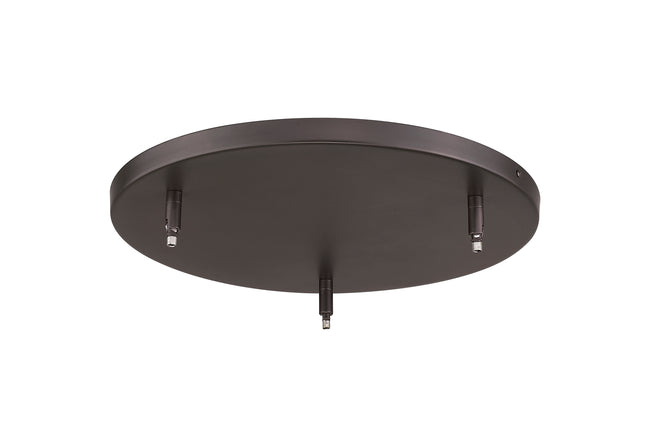 CP1803-BRZ - Multi Point Canopy 3 Light Ceiling 18" Plate - Bronze