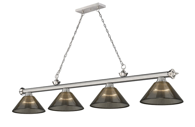 2306-4BN-ARS - Cordon 4 Light 81" Billiard - Brushed Nickel