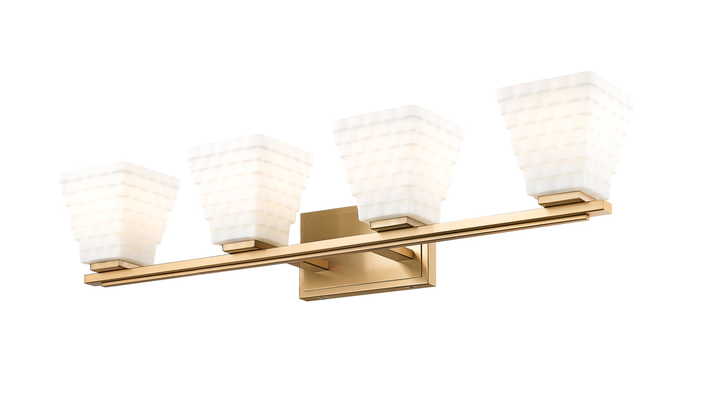 7514-4V-MGLD - Annalise 4 Light 32" Vanity - Modern Gold