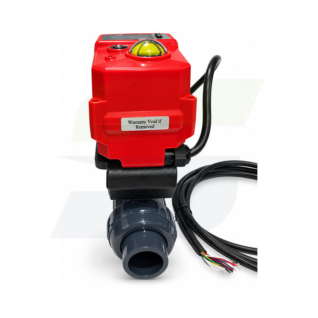 16012170015 - 1-1/2" SST PVC Ball Valve - Modulating Fail-Safe Actuated, EPDM