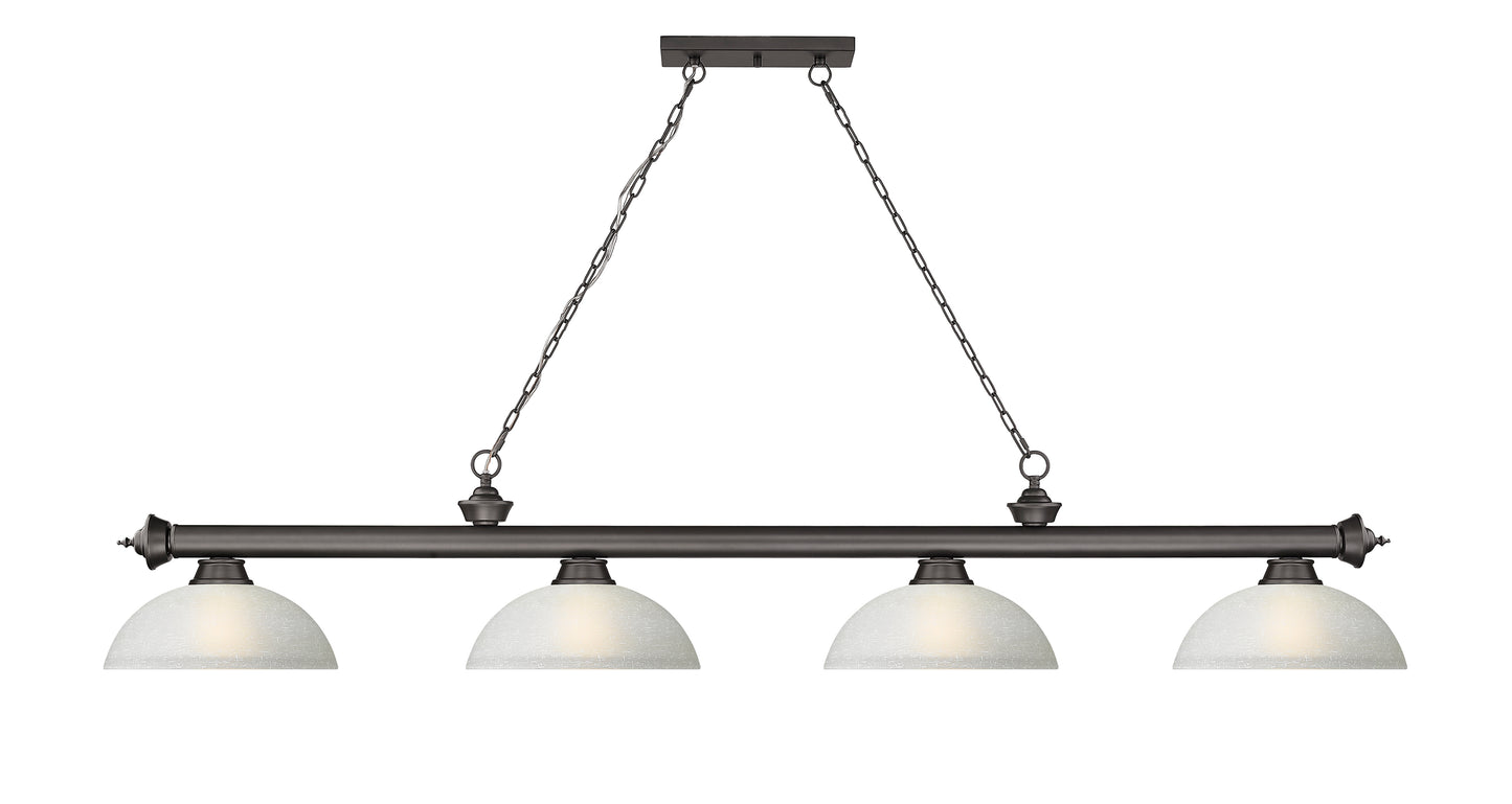 2306-4BRZ-DWL14 - Cordon 4 Light 81" Billiard - Bronze