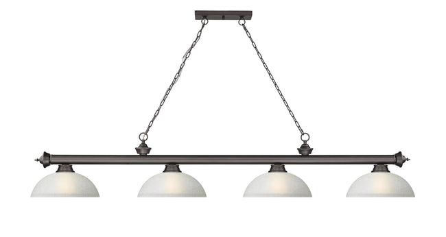 2306-4BRZ-DWL14 - Cordon 4 Light 81" Billiard - Bronze