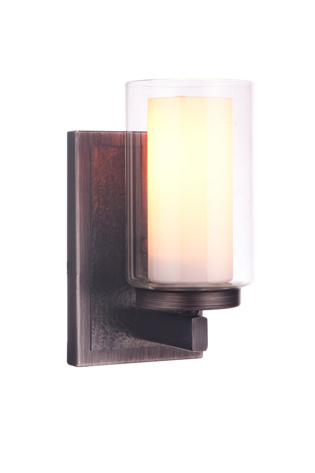 11605NIVNI1 - Texture 1 Light 8.75" High Wall Sconce - Natural Iron / Vintage Iron