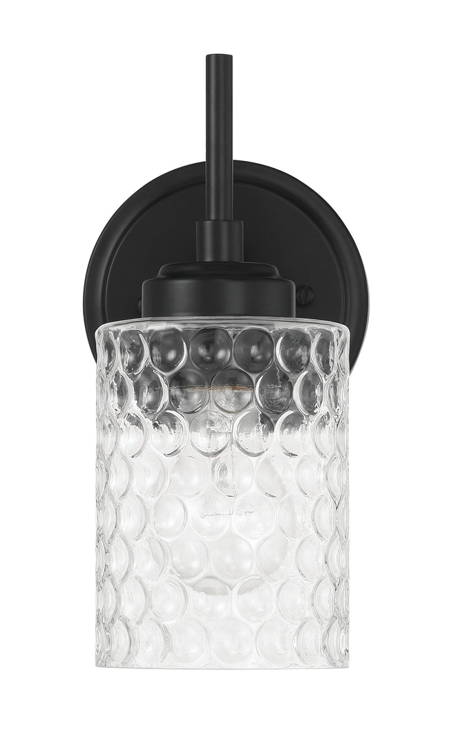 60501-FB - Claire 1 Light 10" High Wall Sconce - Flat Black