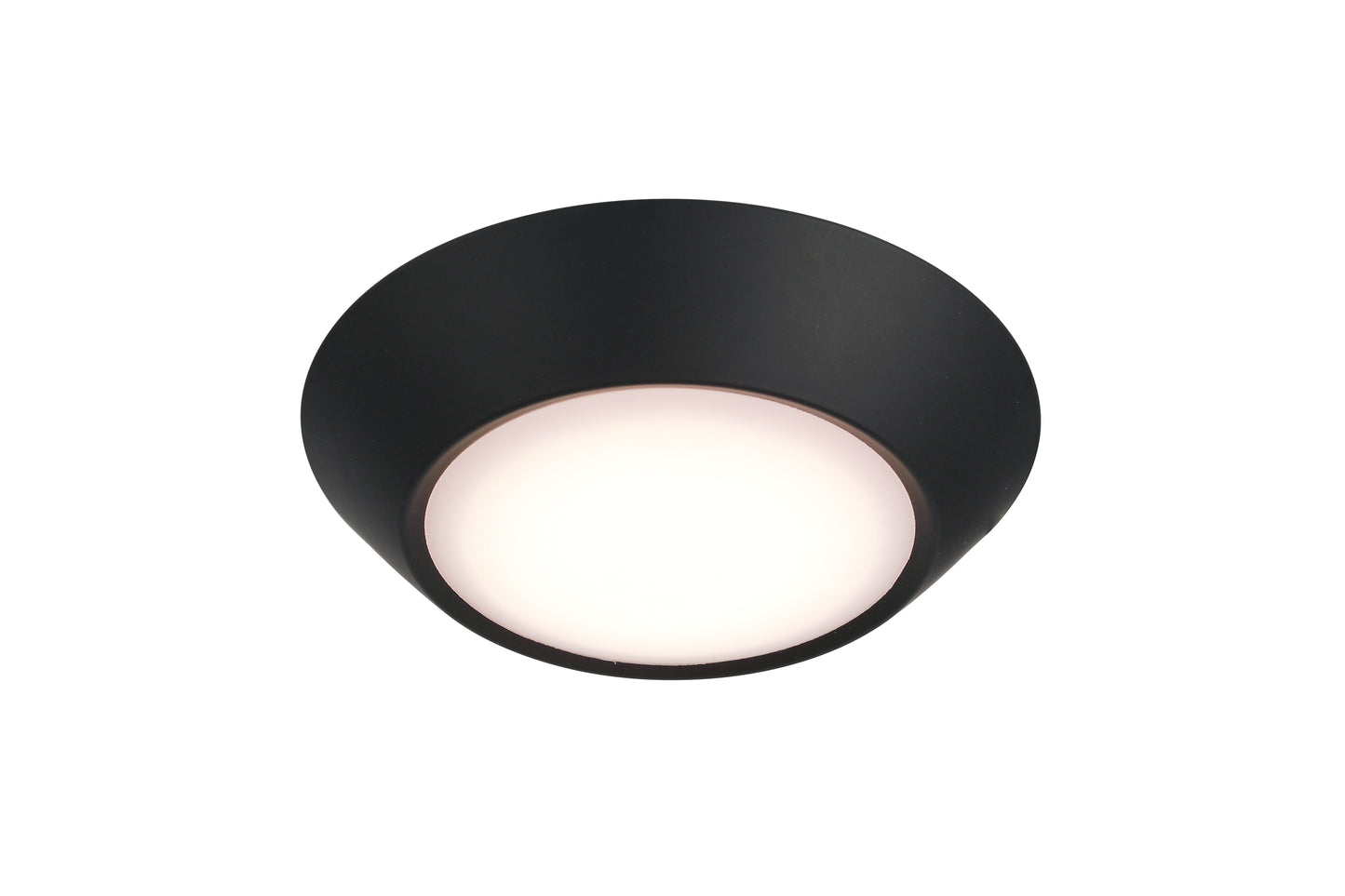 X9304-FB-LED-5CCT - LED Flush 5.9" Wide Flush Mount - Flat Black