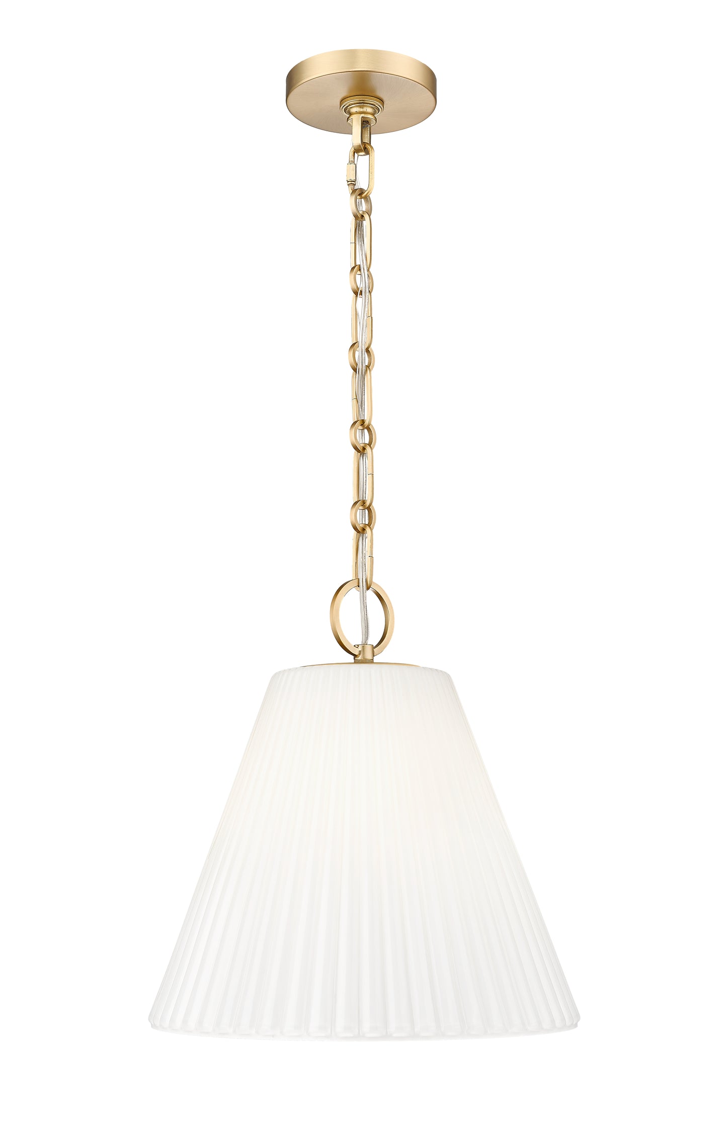 3042P14-MGLD - Alaric 1 Light 14" Pendant - Modern Gold