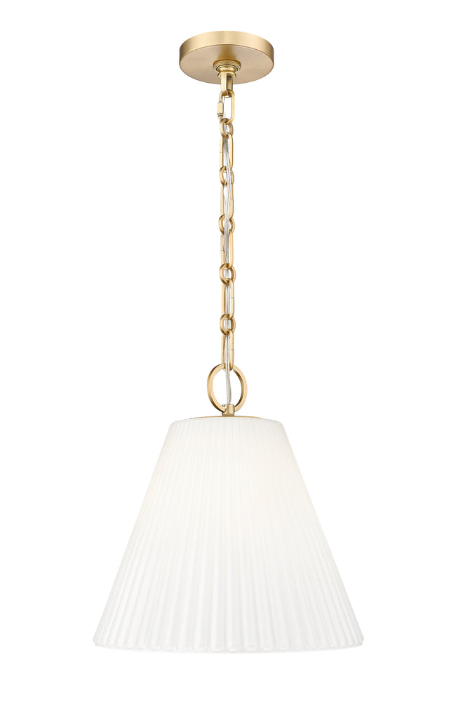 3042P14-MGLD - Alaric 1 Light 14" Pendant - Modern Gold