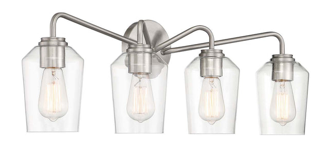 56104-BNK - Shayna 4 Light 31" Wide Vanity Light - Brushed Nickel