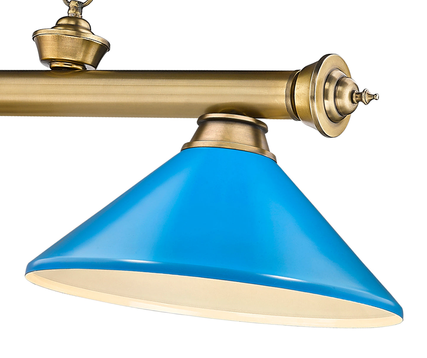 2306-3RB-MEB - Cordon 3 Light 58" Billiard - Rubbed Brass