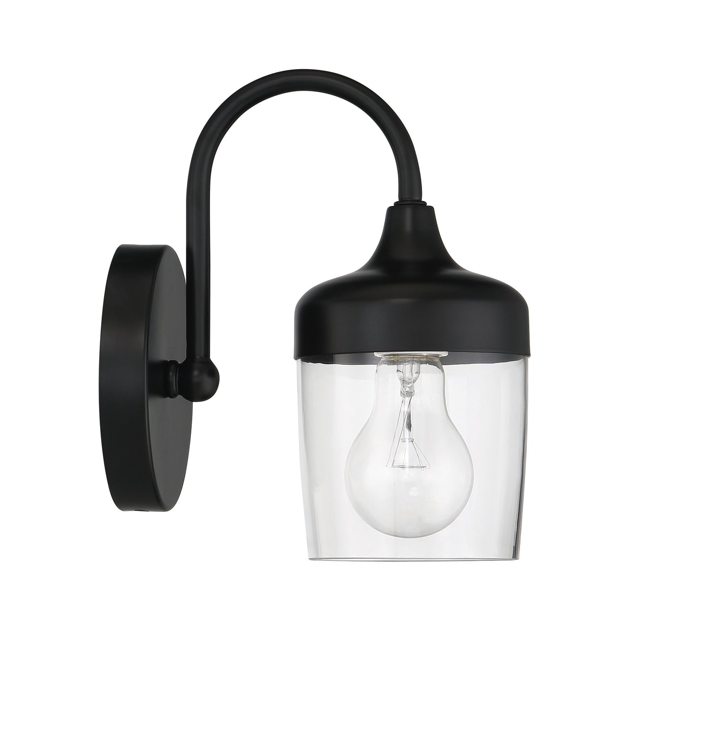 58101-FB - Wrenn 1 Light 9.13" High Wall Sconce - Flat Black